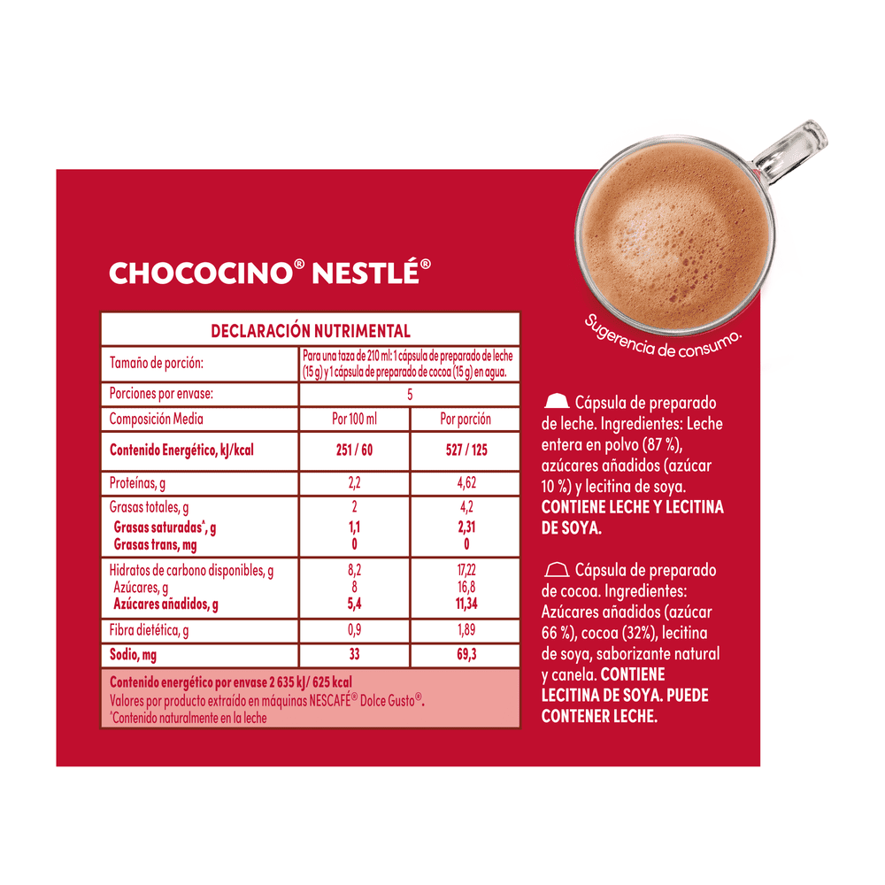 CHOCOCINO NESTLÉ 10 CÁPSULAS