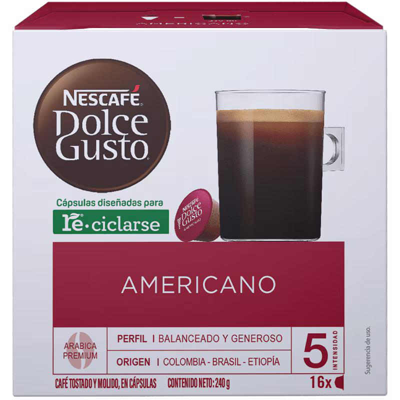 Café Americano 16 Cápsulas