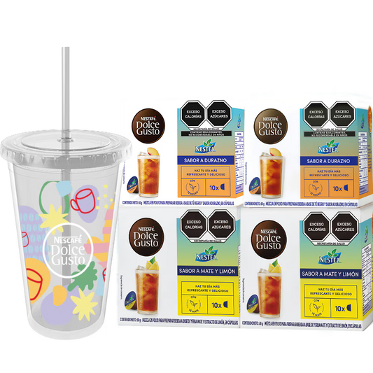 Combo Nestea® - 4 cajas + vaso de regalo utilizando el cupón NESTEAVASO1